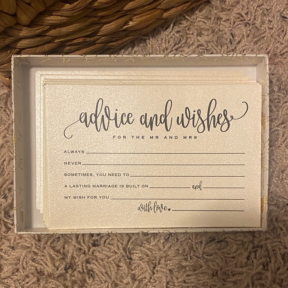 Elegant Advice and Wishes Cards